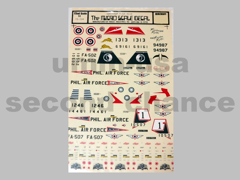 MS72-104 Northrop F-5A ASIA (SCH) 1/72